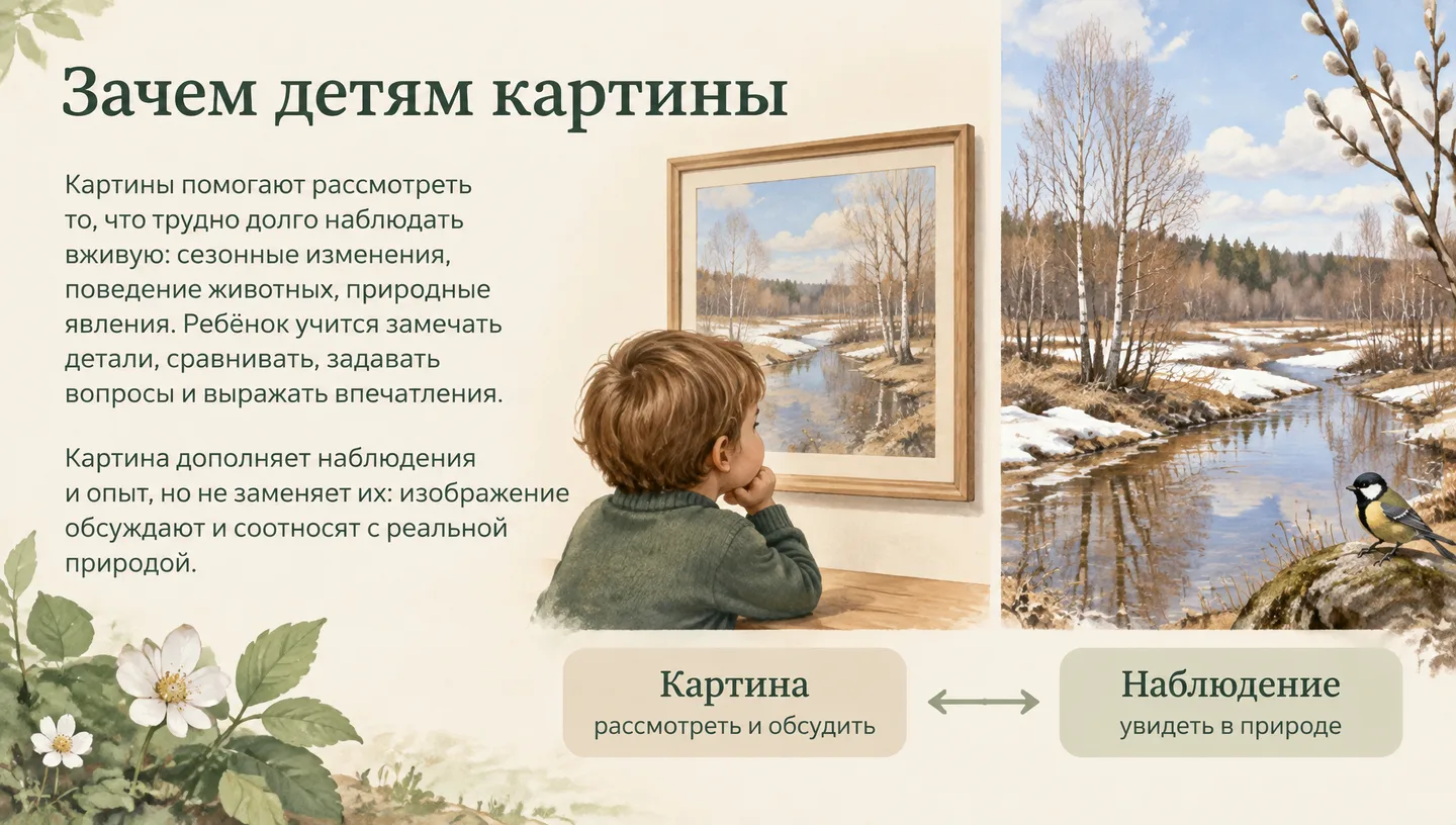 Зачем детям картины