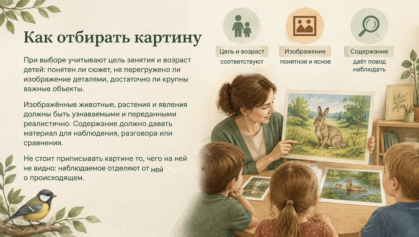 Как отбирать картину