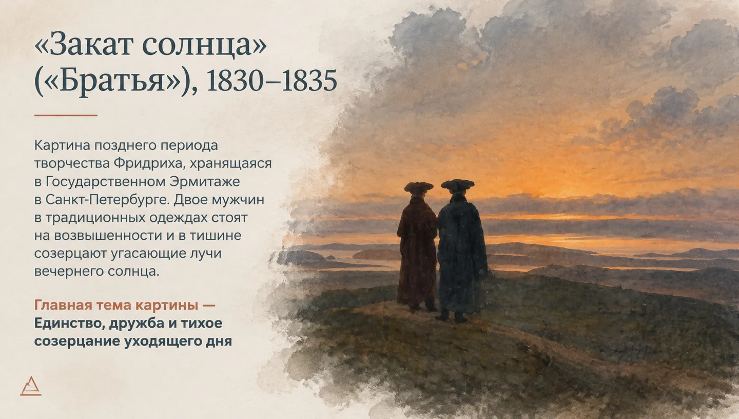 «Закат солнца» («Братья»), 1830–1835