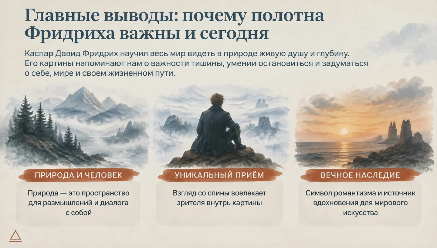 Главные выводы: почему полотна Фридриха важны и сегодня