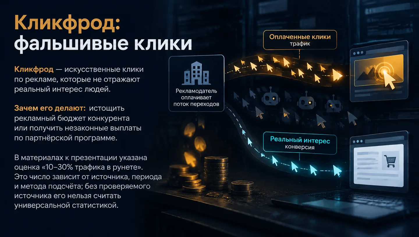 Кликфрод: фальшивые клики