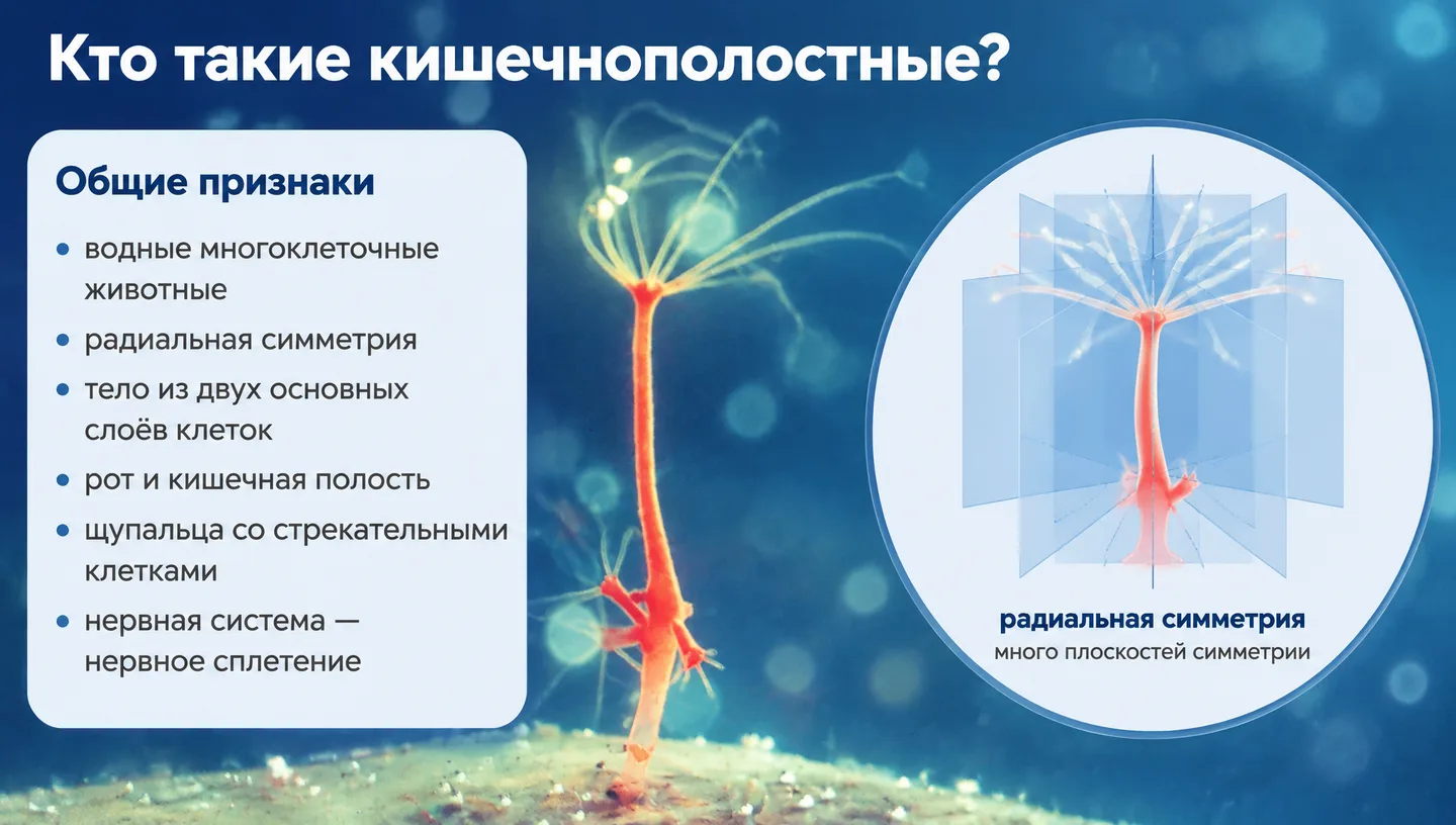 Кто такие кишечнополостные?