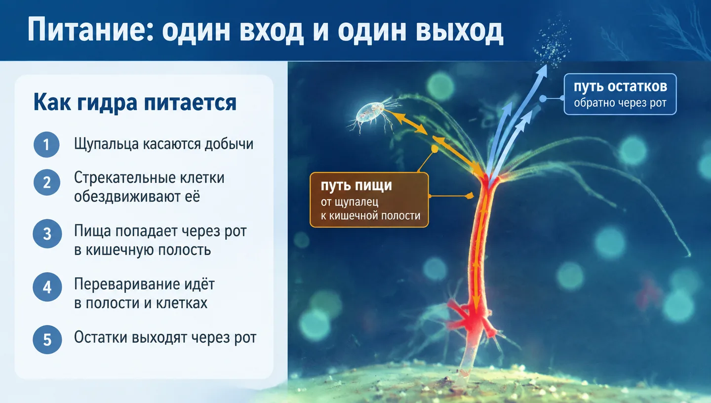 Питание: один вход и один выход