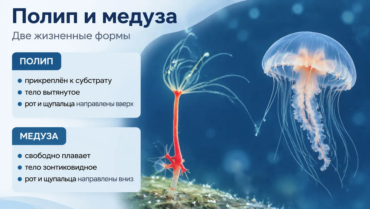 Полип и медуза