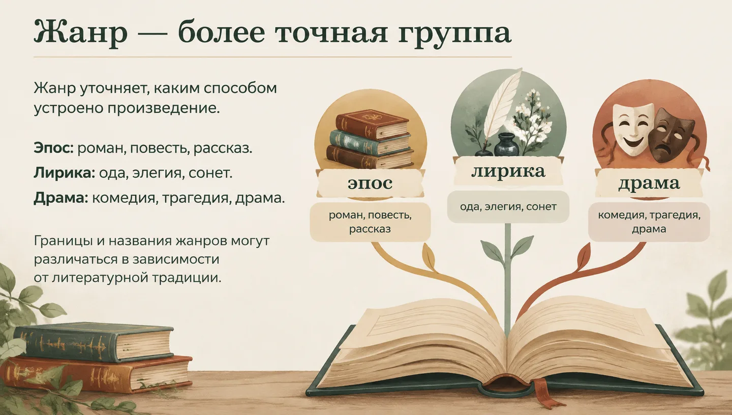 Жанр — более точная группа