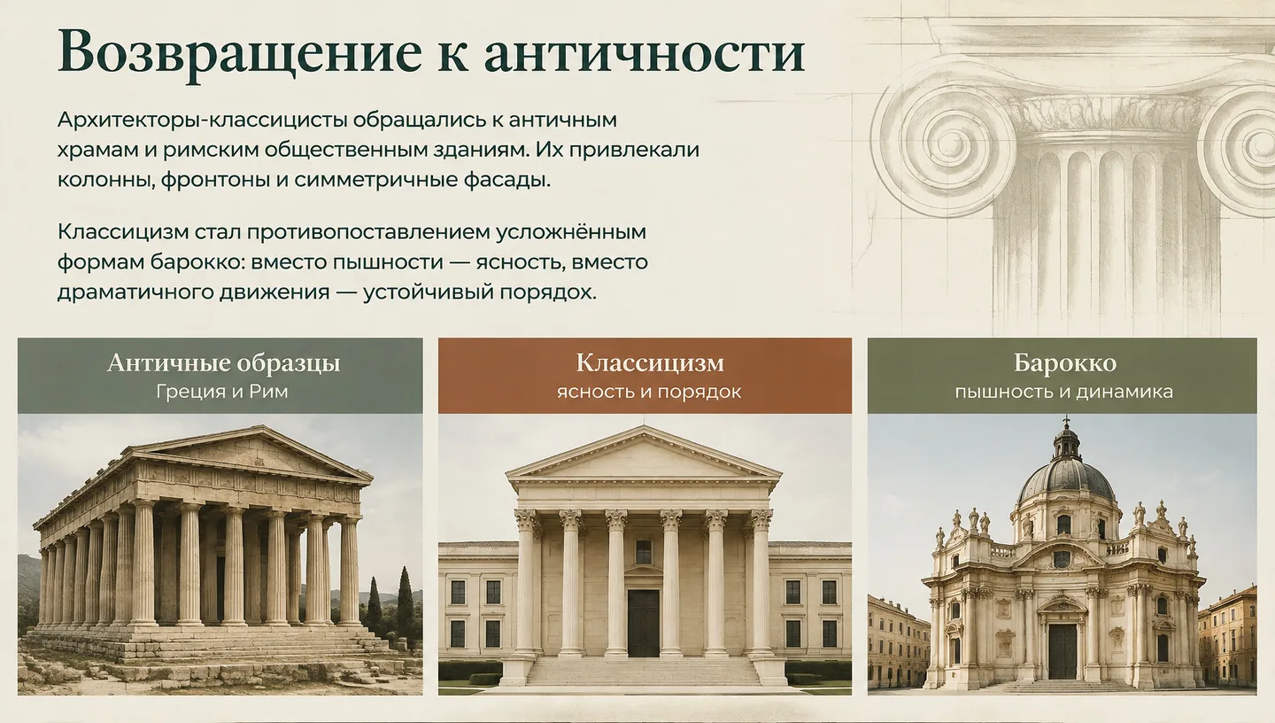 Возвращение к античности