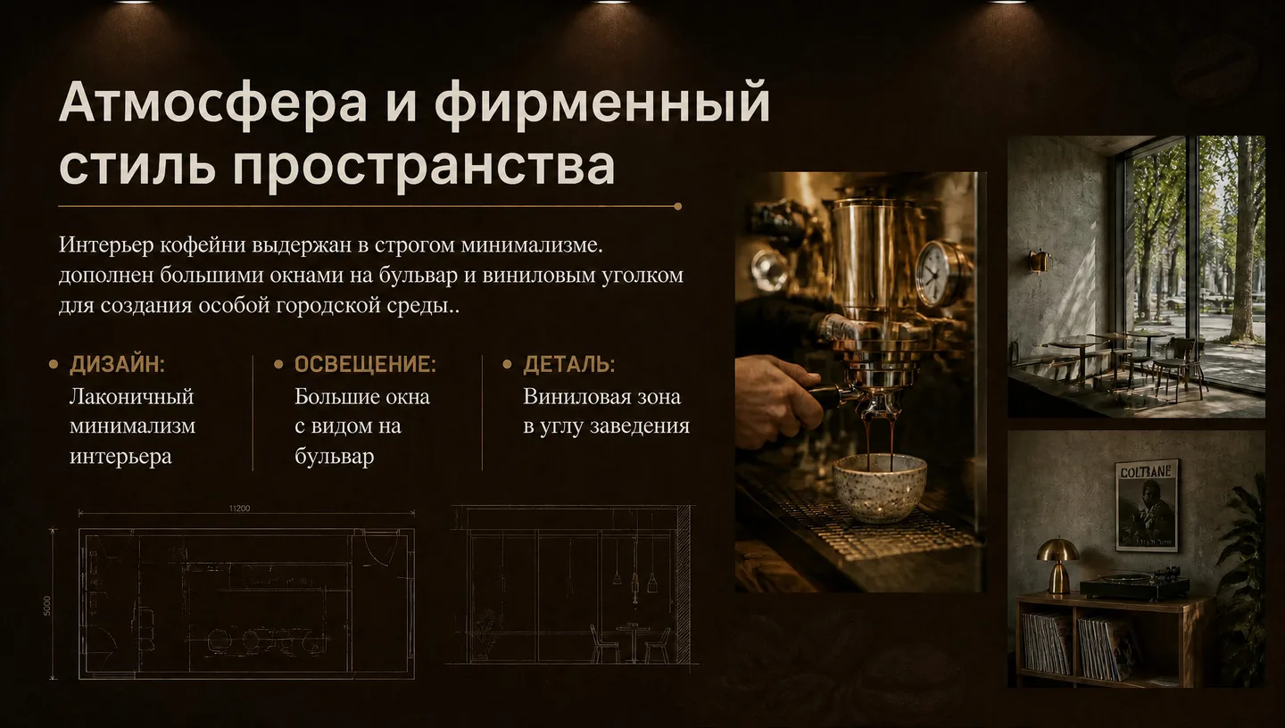 Атмосфера и фирменный стиль пространства