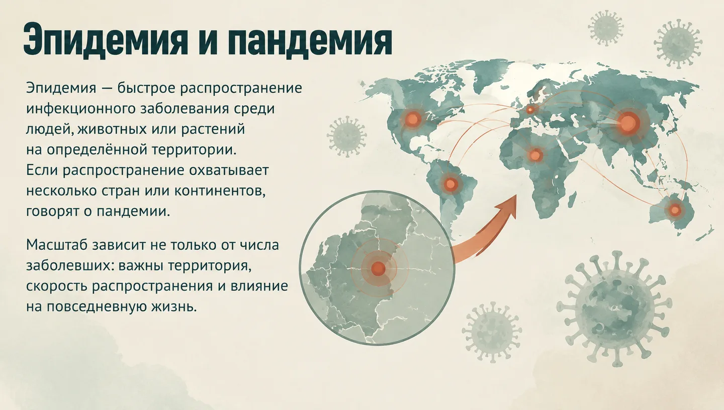 Эпидемия и пандемия