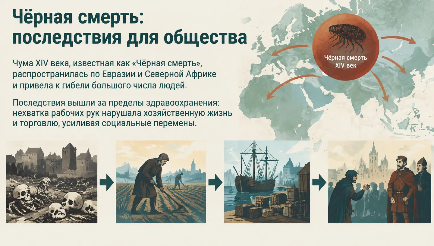 Чёрная смерть: последствия для общества