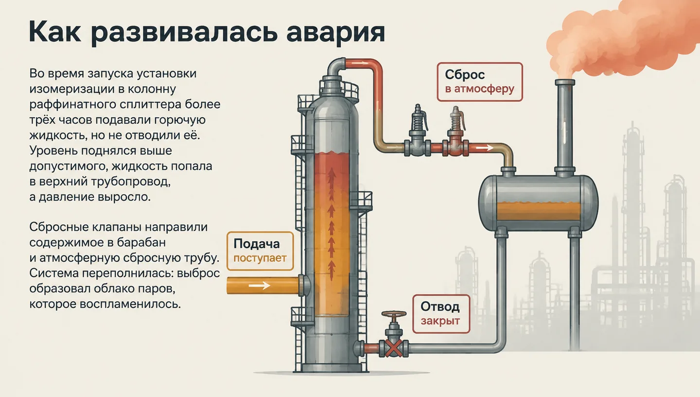 Как развивалась авария