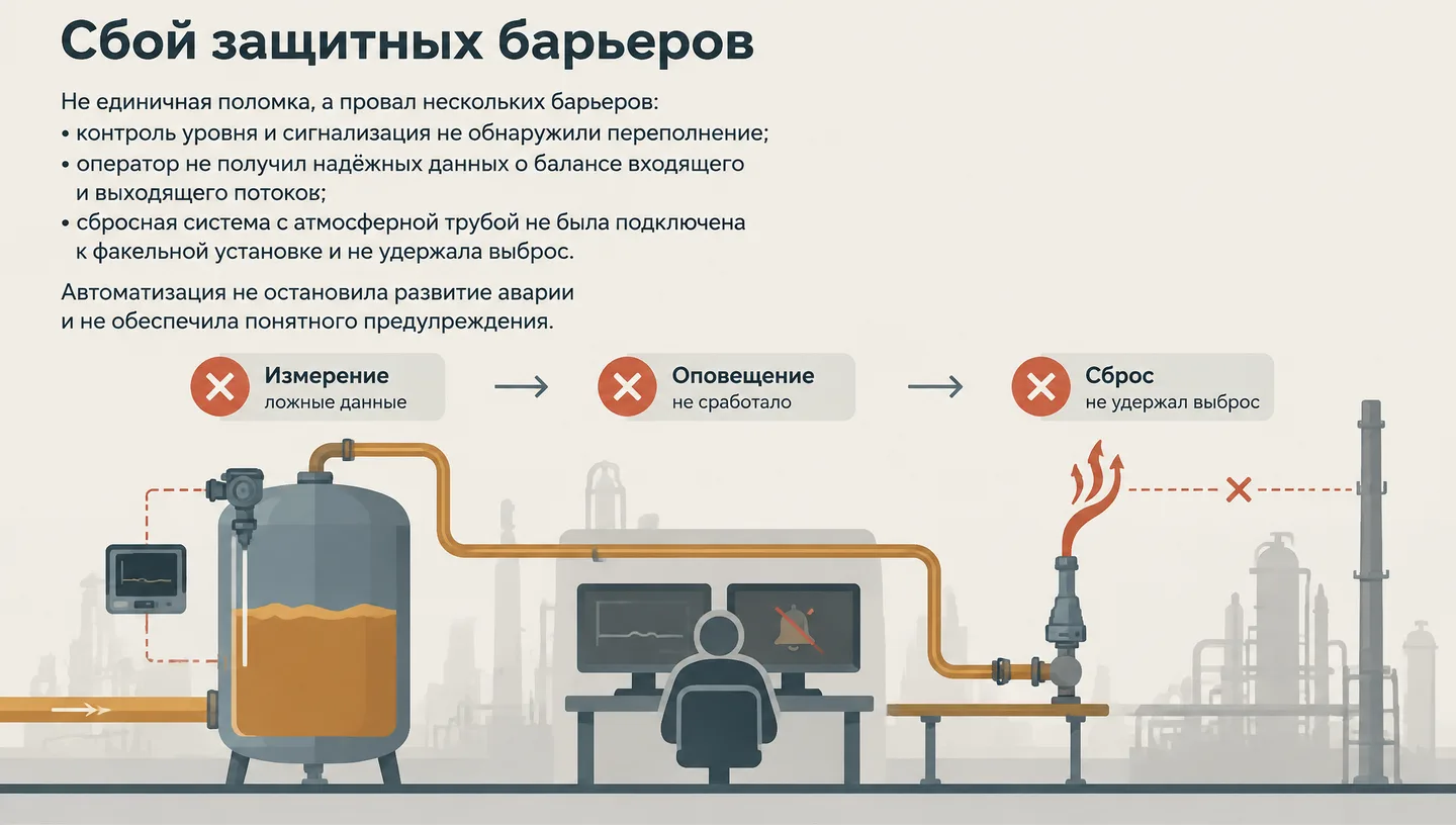 Сбой защитных барьеров
