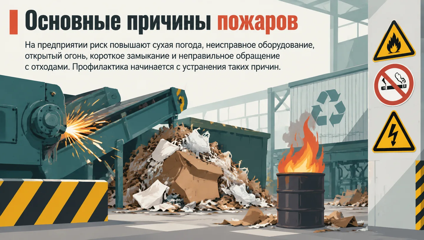 Основные причины пожаров