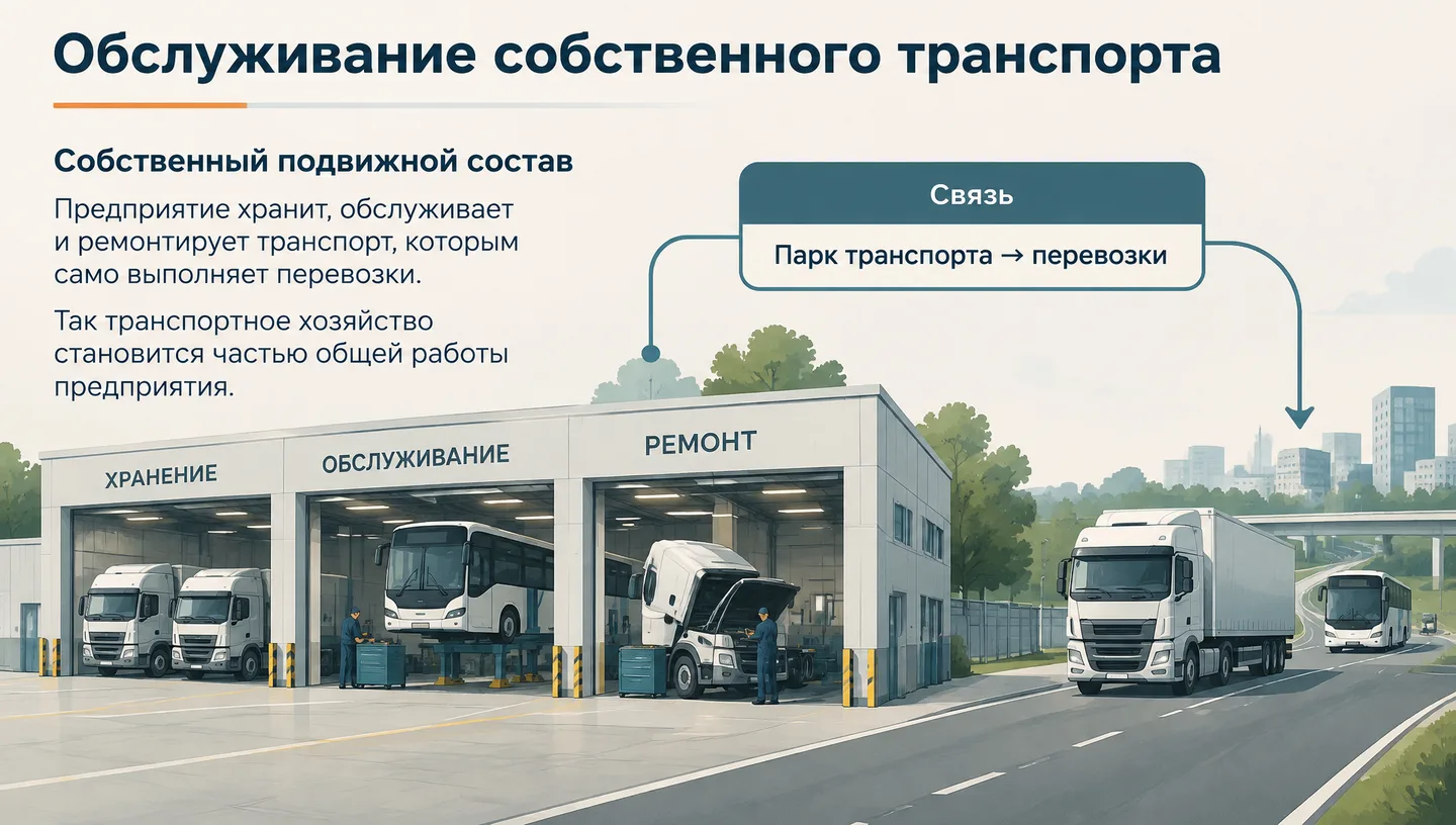 Обслуживание собственного транспорта