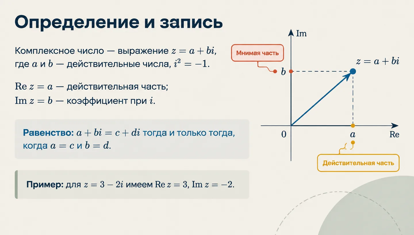 Определение и запись