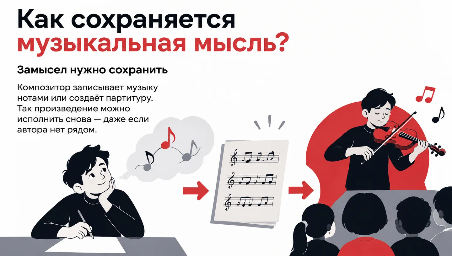 Как сохраняется музыкальная мысль?