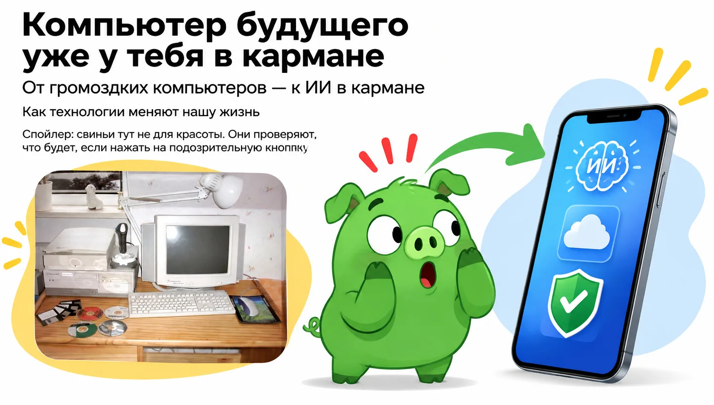 Первый слайд: Компьютер будущего уже у тебя в кармане