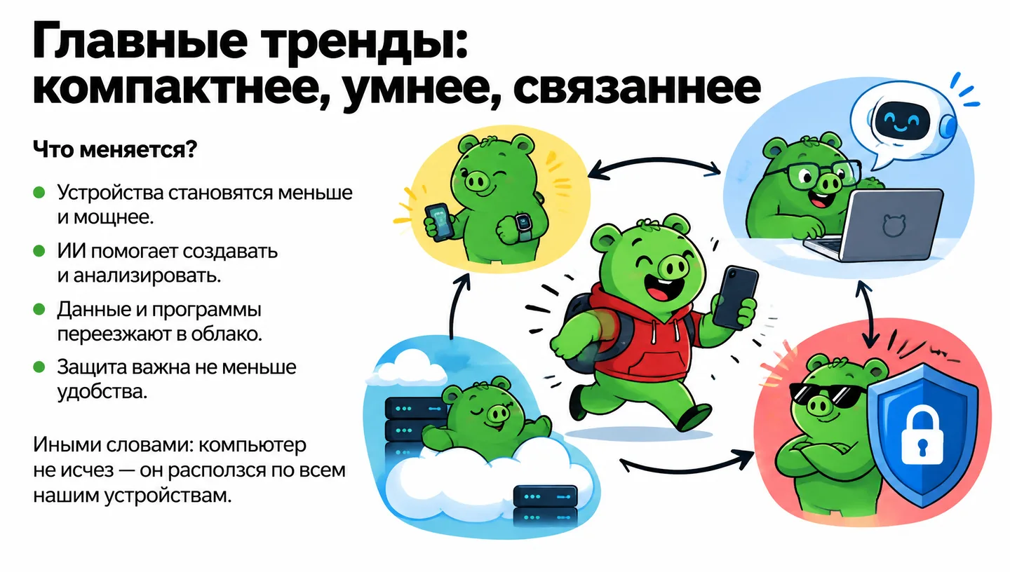 Главные тренды: компактнее, умнее, связаннее