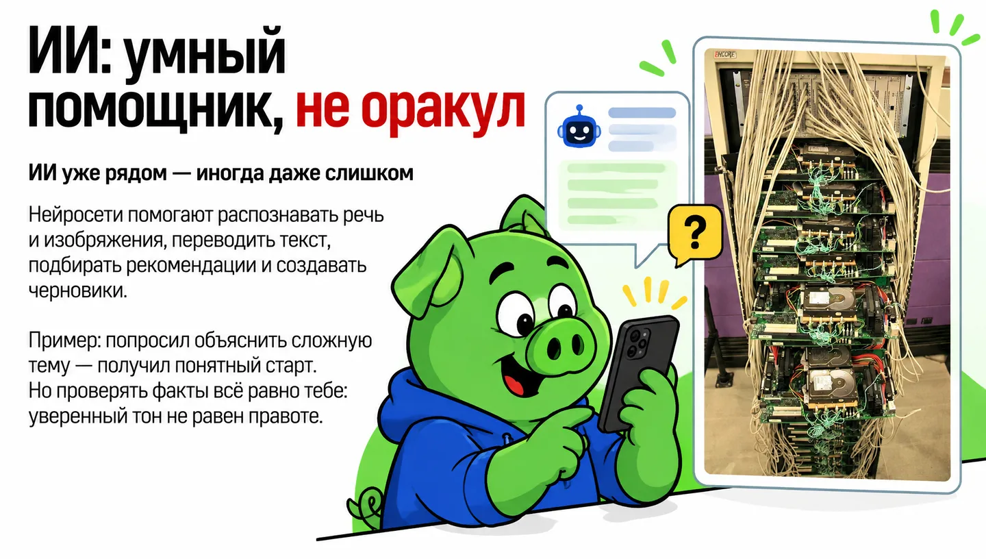 ИИ: умный помощник, не оракул