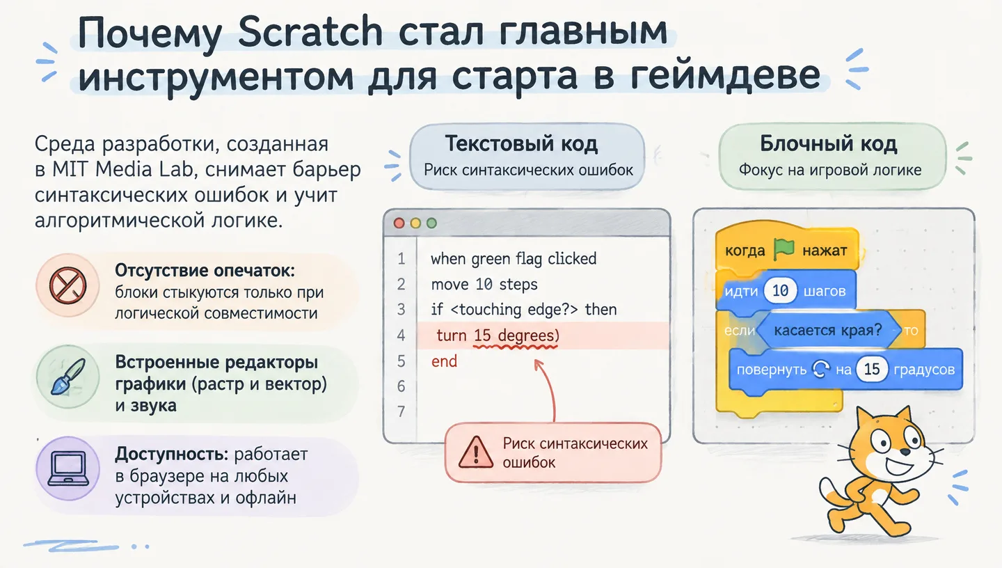 Почему Scratch стал главным инструментом для старта в геймдеве