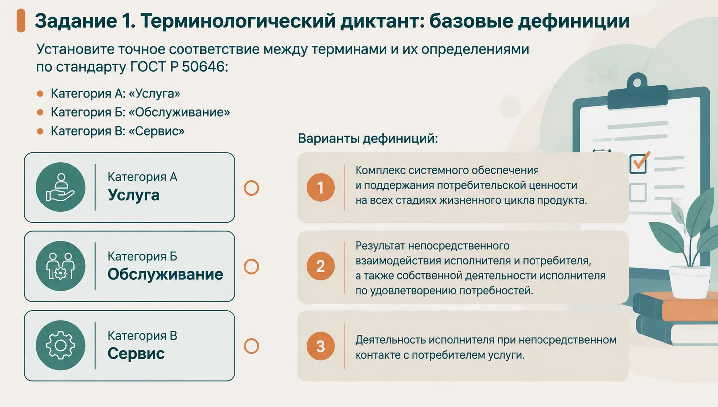 Задание 1. Терминологический диктант: базовые дефиниции