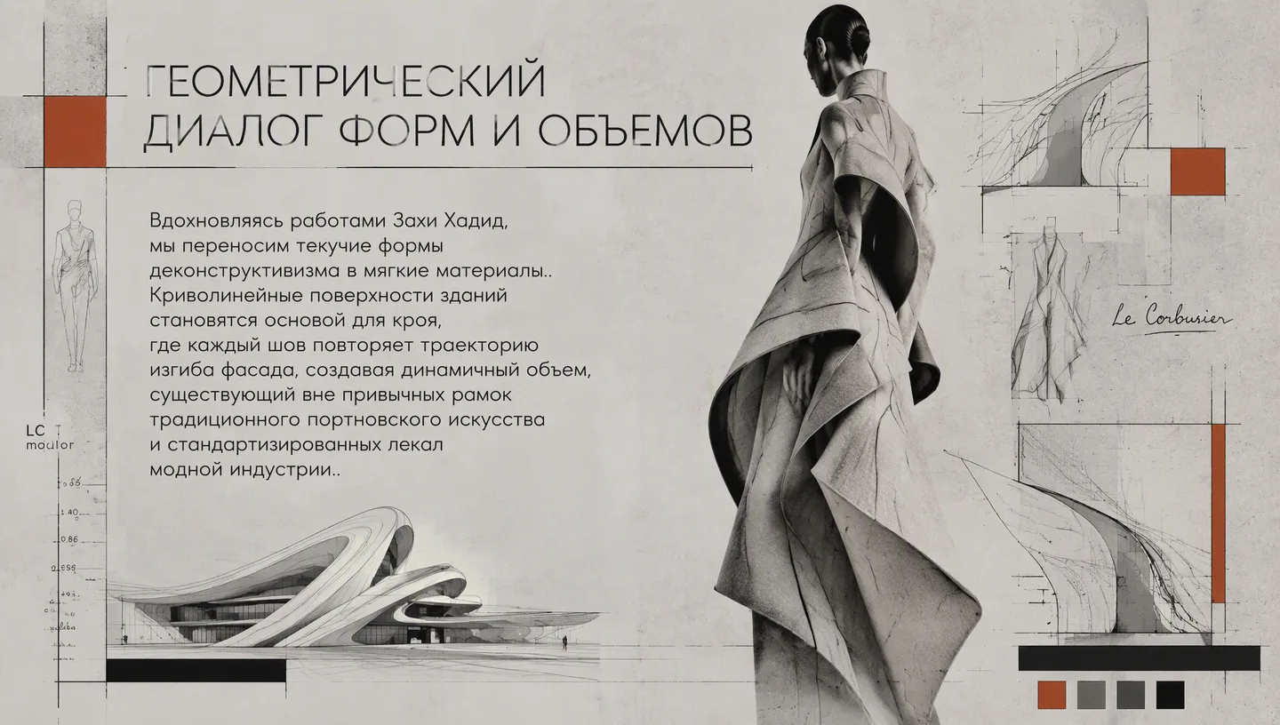Геометрический диалог форм и объемов