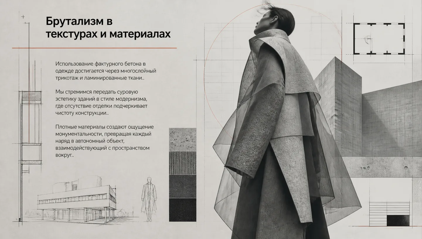 Брутализм в текстурах и материалах
