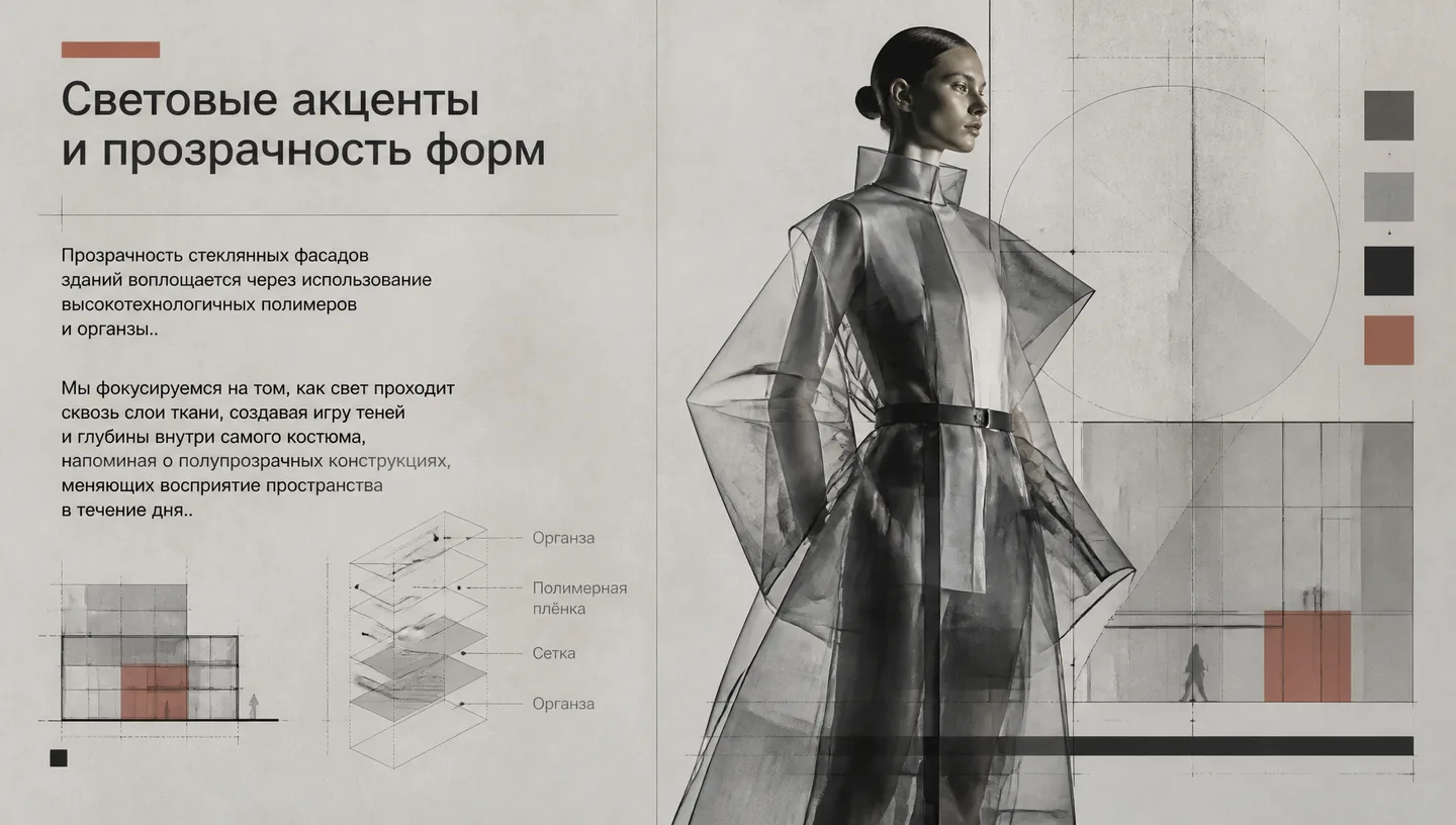 Световые акценты и прозрачность форм