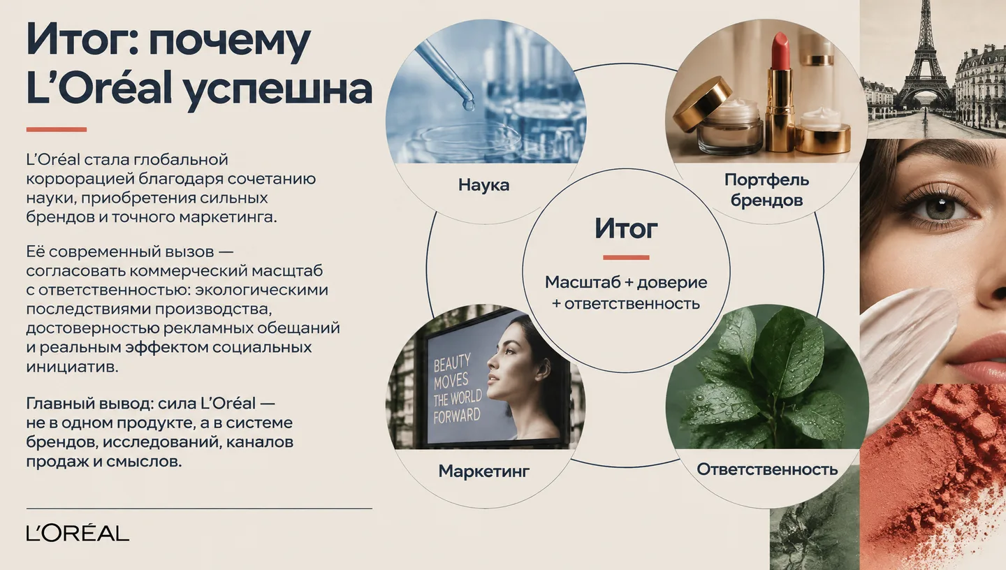 Итог: почему L’Oréal успешна