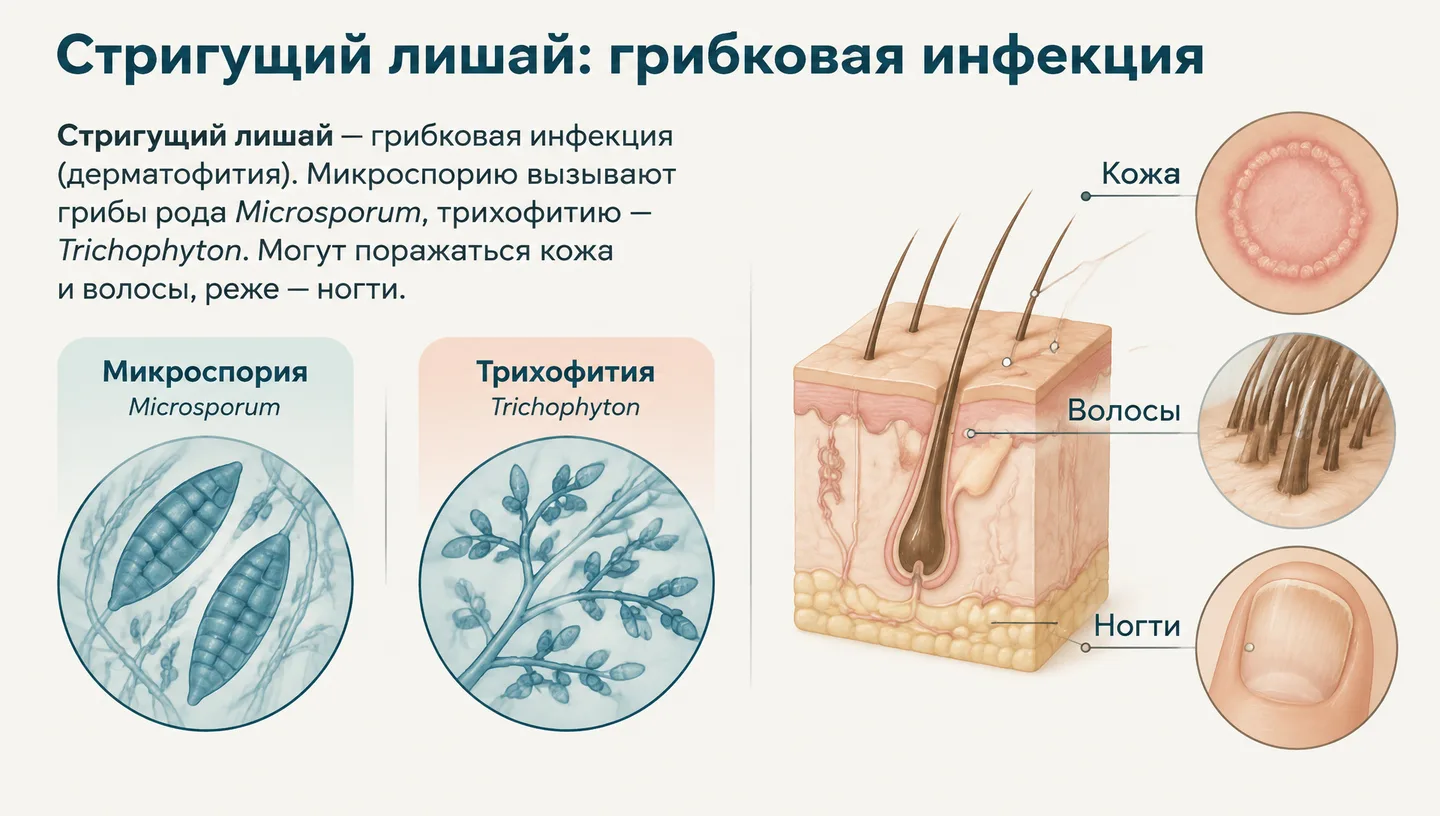 Стригущий лишай: грибковая инфекция