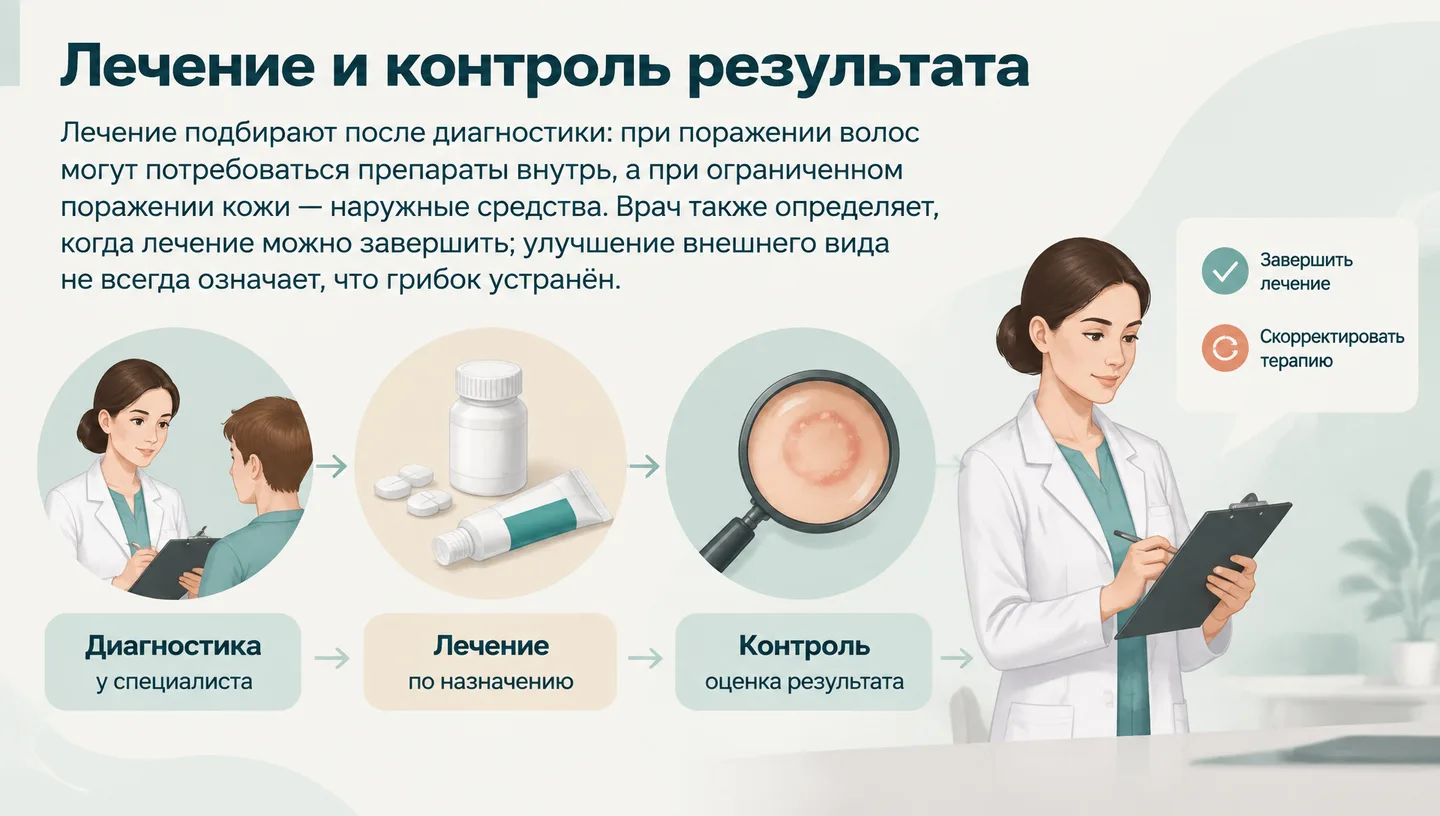 Лечение и контроль результата