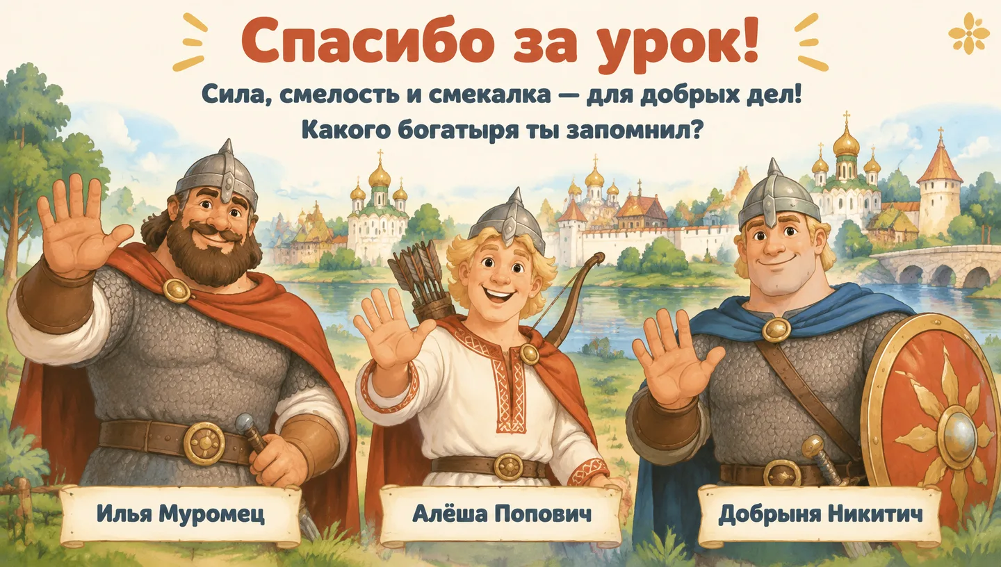 Спасибо за урок!