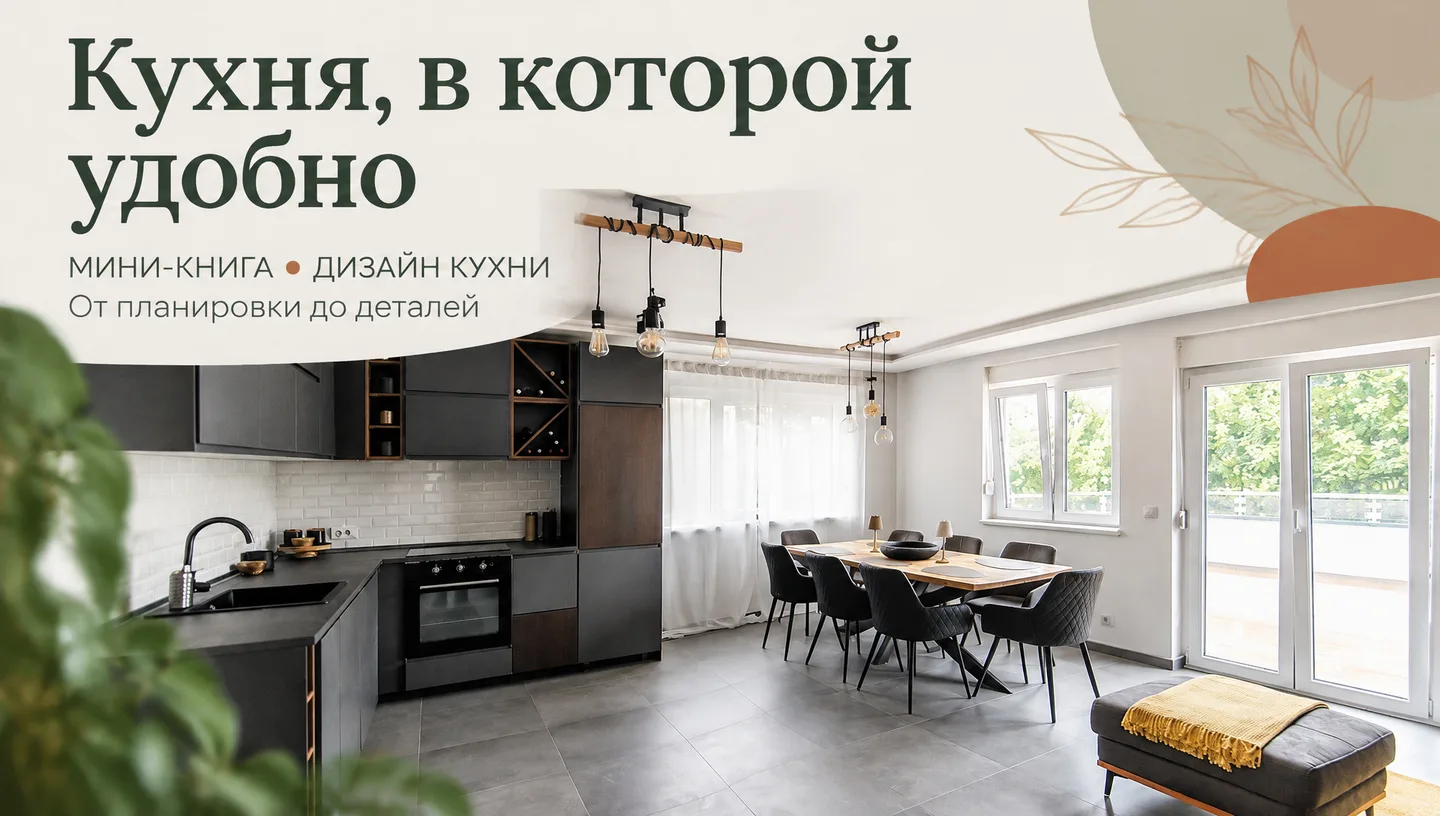 Первый слайд: Кухня, в которой удобно