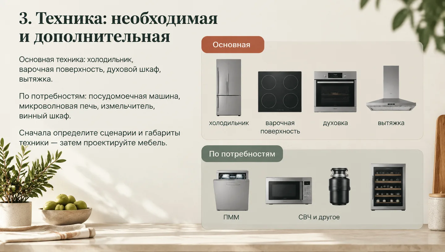 3. Техника: необходимая и дополнительная