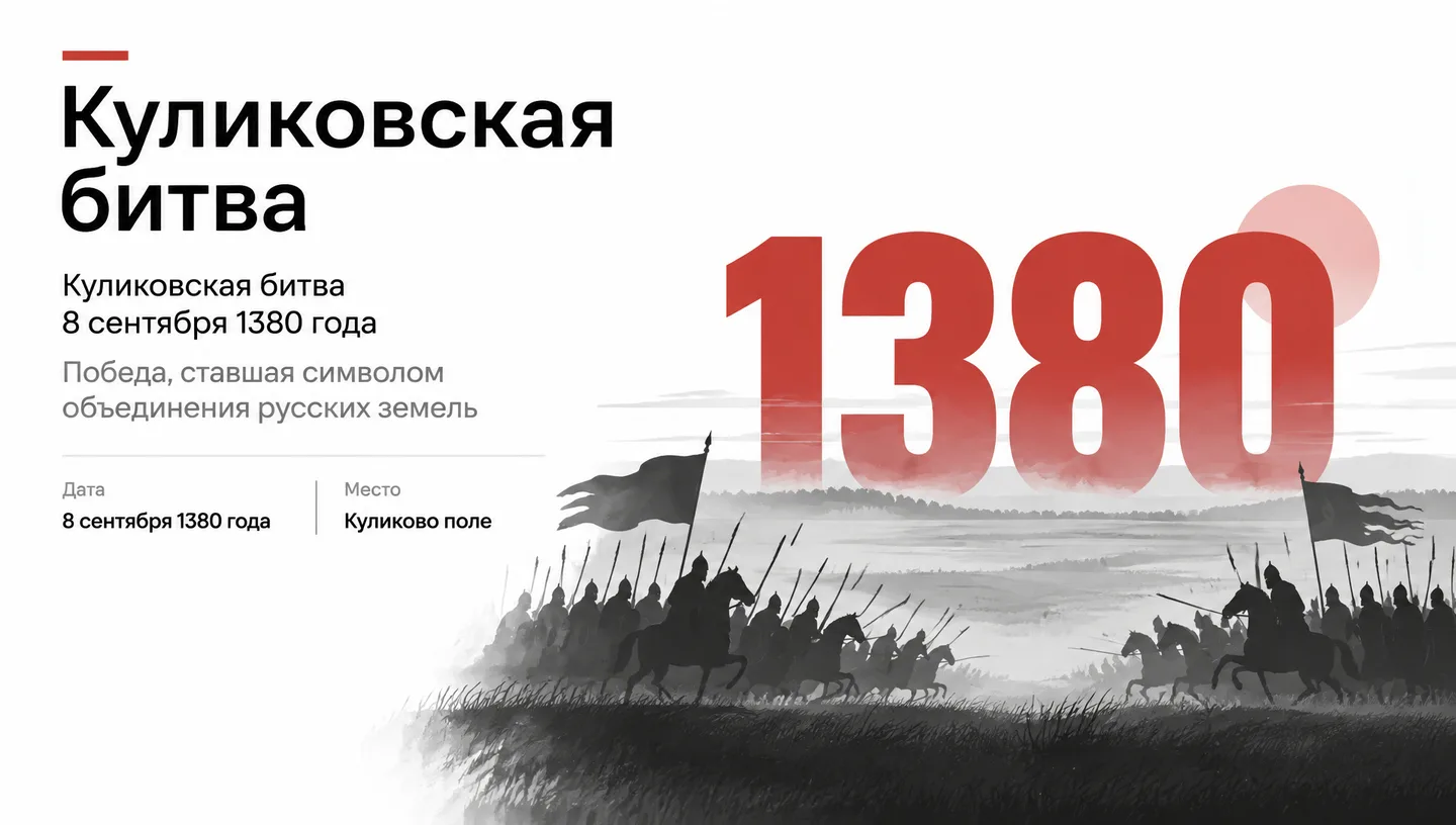 Первый слайд: Куликовская битва