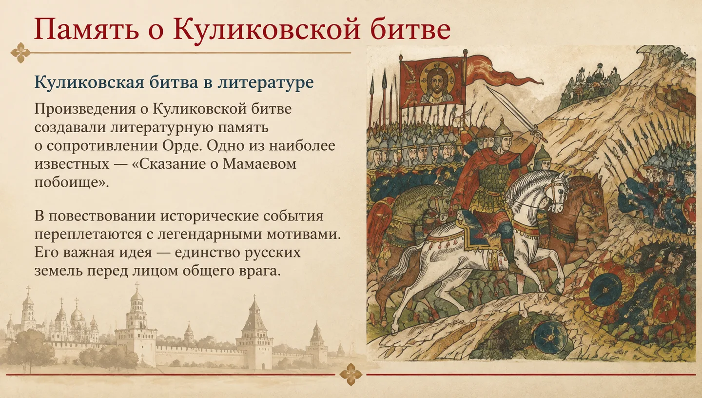 Память о Куликовской битве