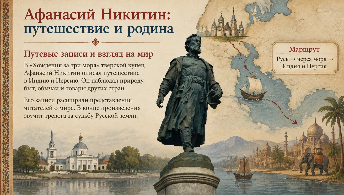 Афанасий Никитин: путешествие и родина
