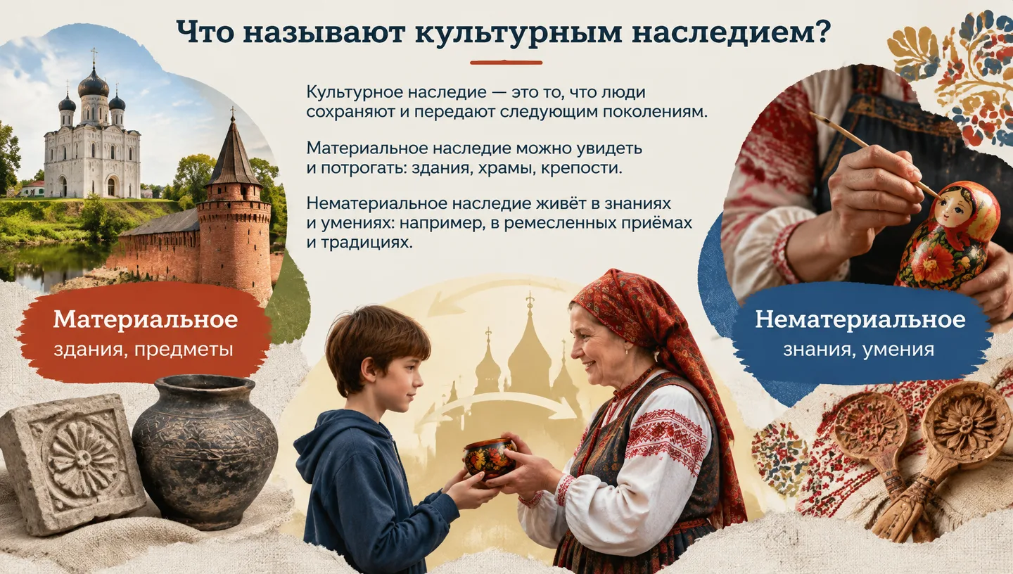 Что называют культурным наследием?