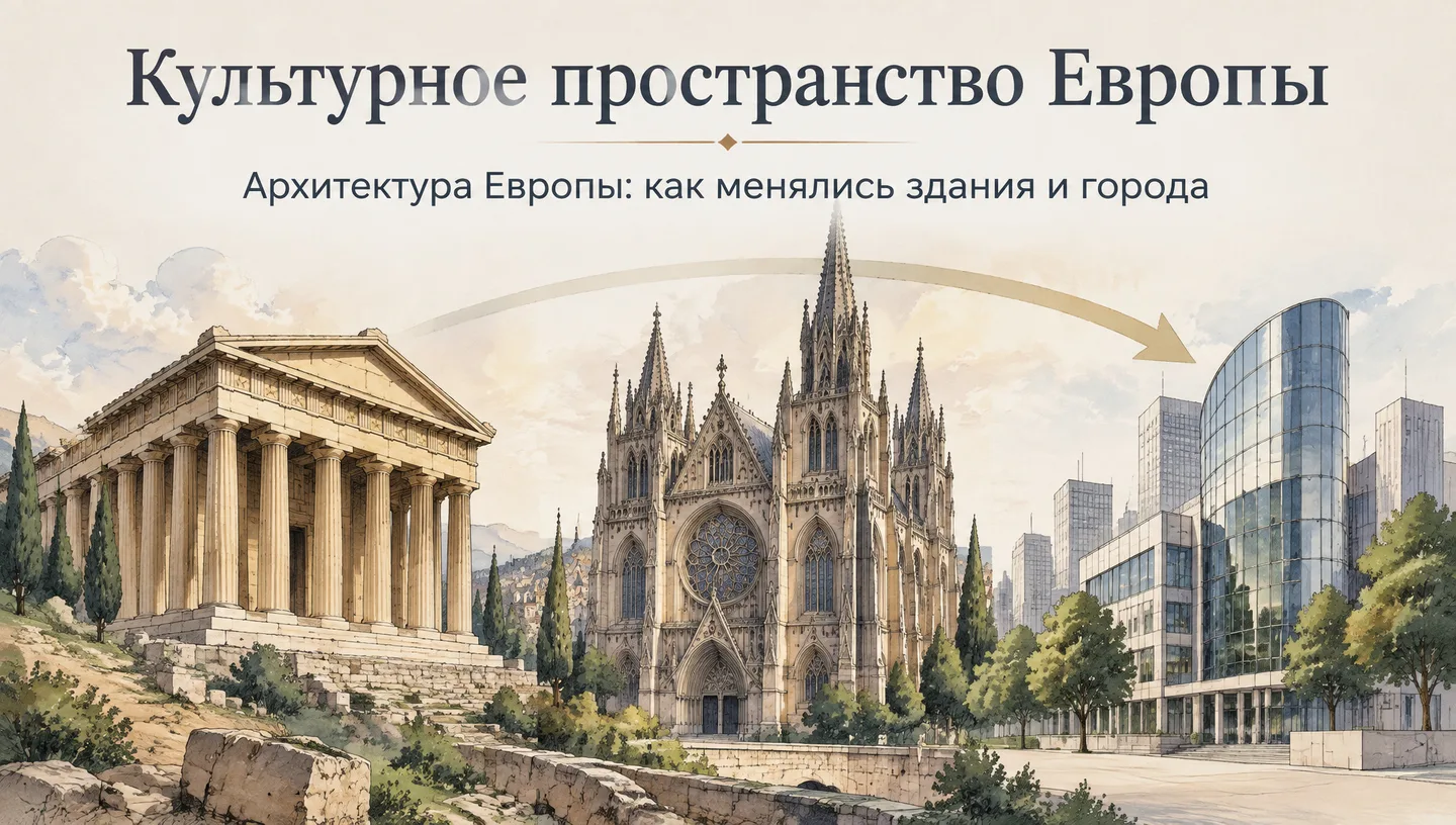Первый слайд: Культурное пространство Европы