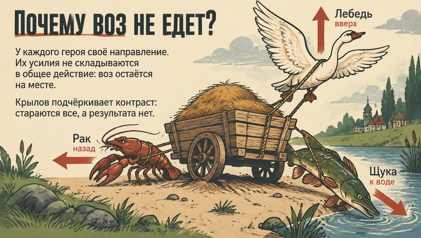 Почему воз не едет?