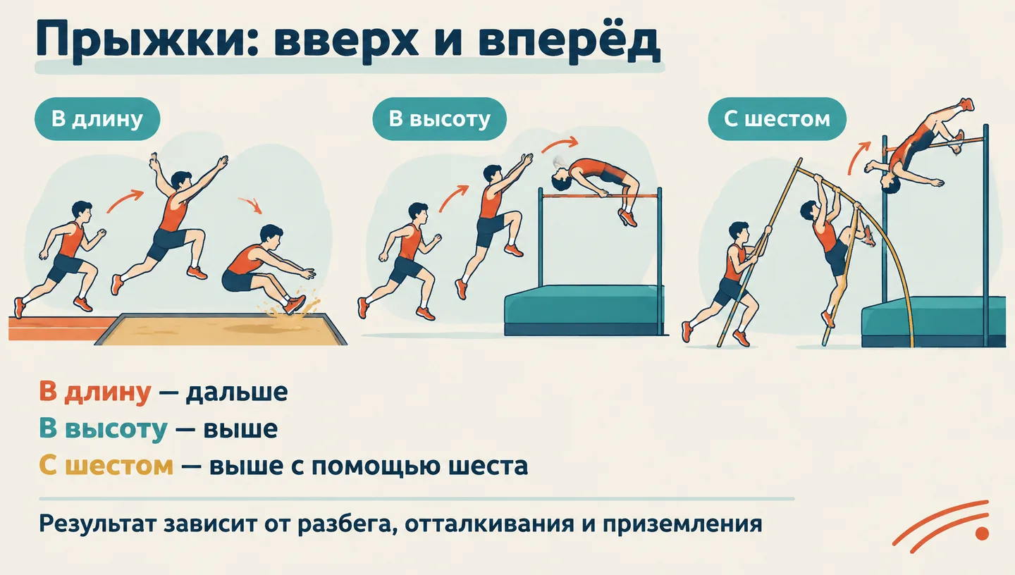 Прыжки: вверх и вперёд