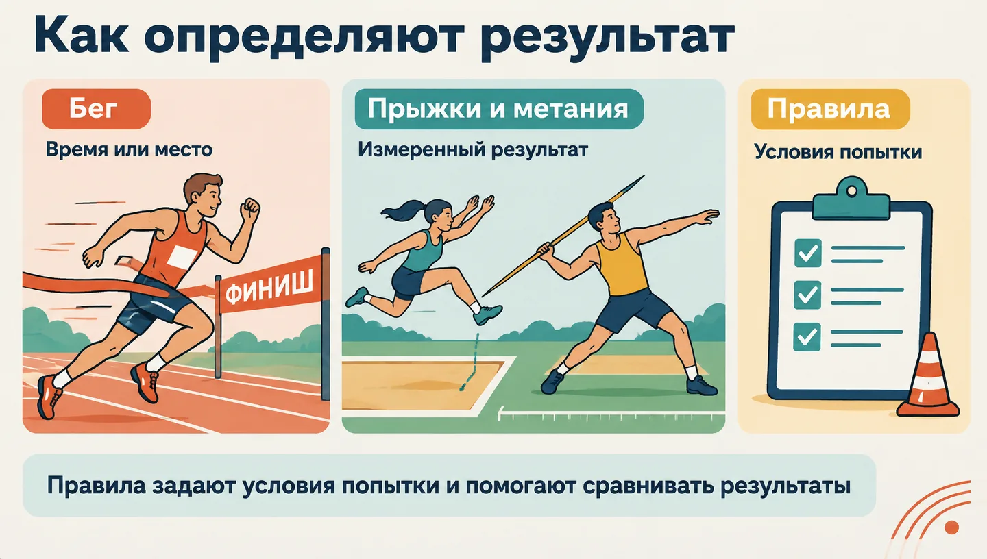 Как определяют результат