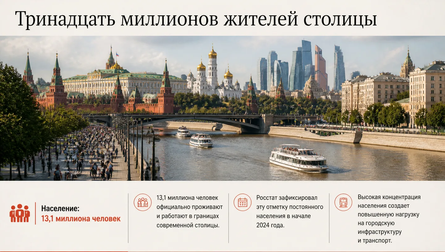Тринадцать миллионов жителей столицы