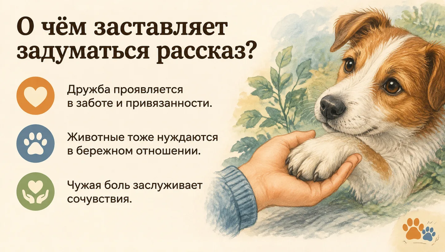 О чём заставляет задуматься рассказ?