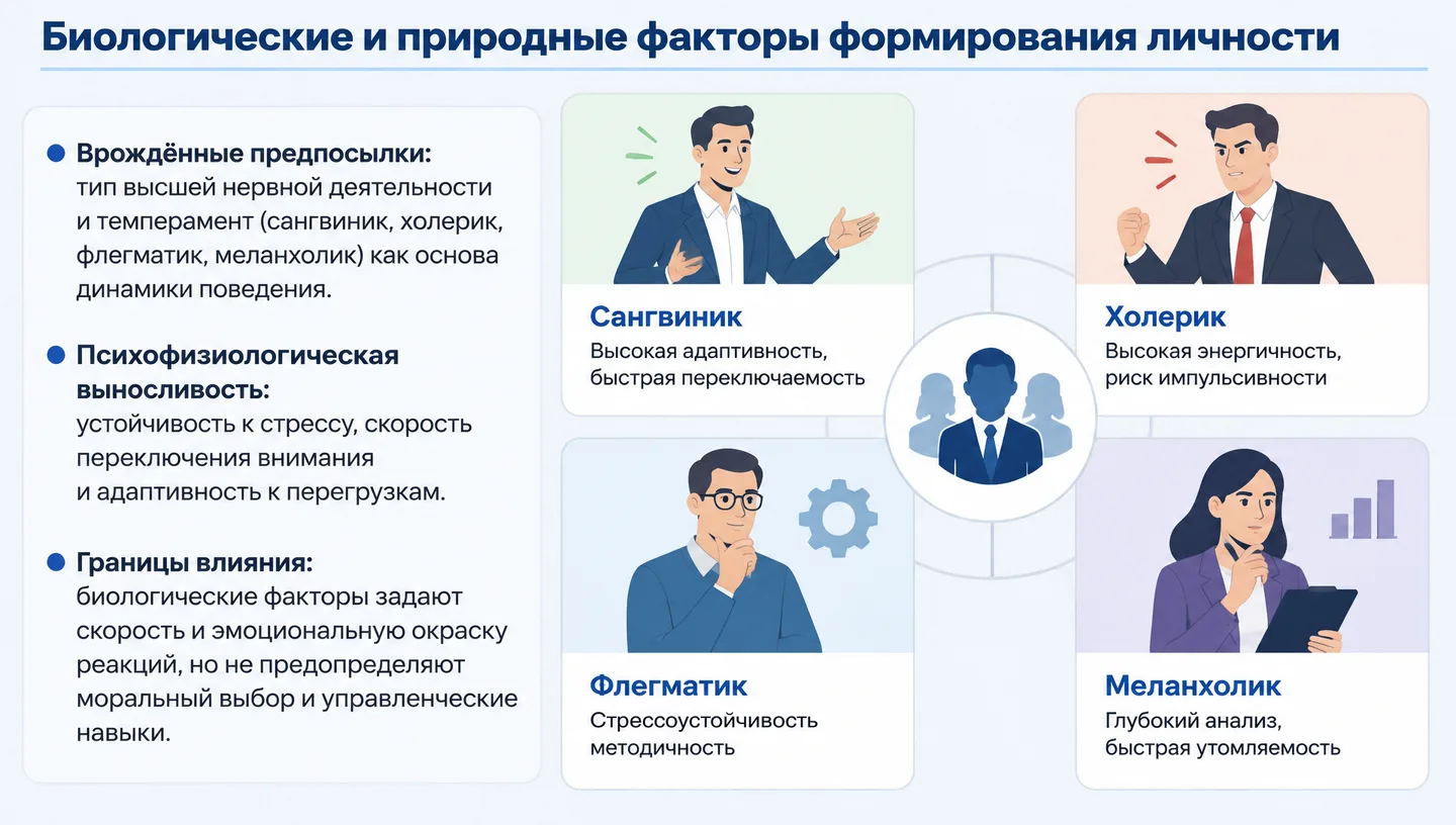 Биологические и природные факторы формирования личности