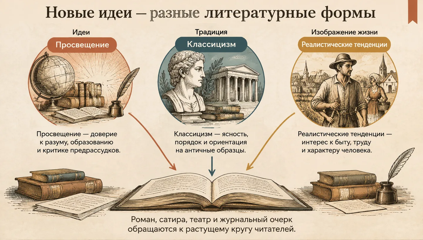 Новые идеи — разные литературные формы