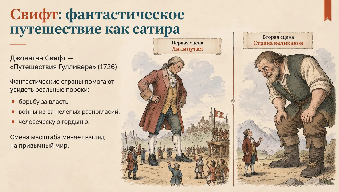 Свифт: фантастическое путешествие как сатира