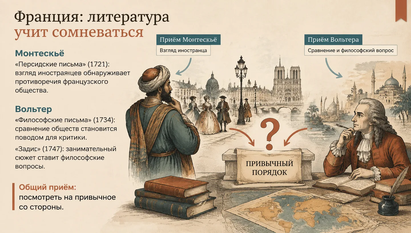 Франция: литература учит сомневаться