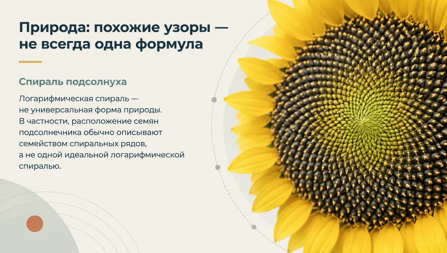 Природа: похожие узоры — не всегда одна формула