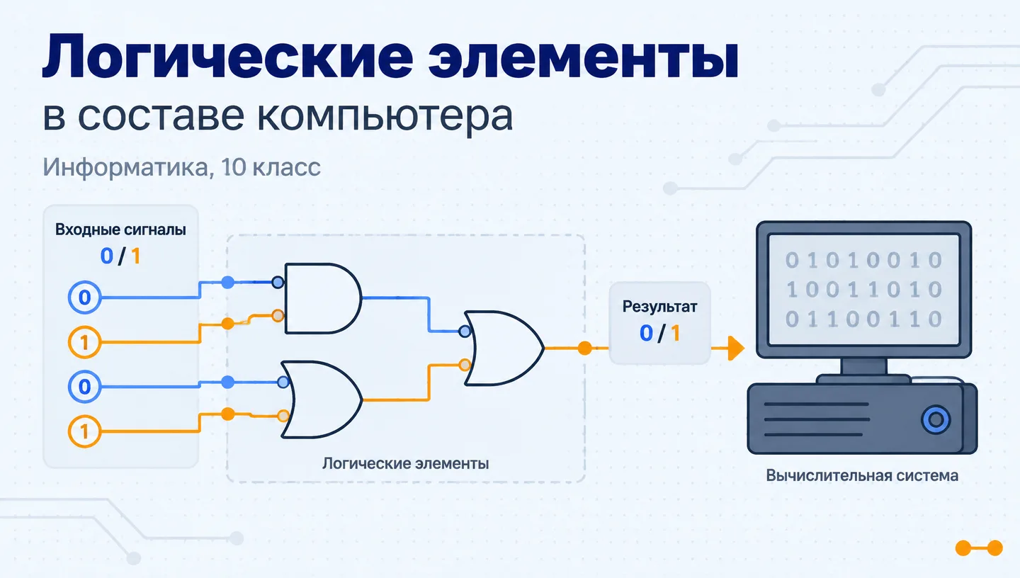 Первый слайд: Логические элементы