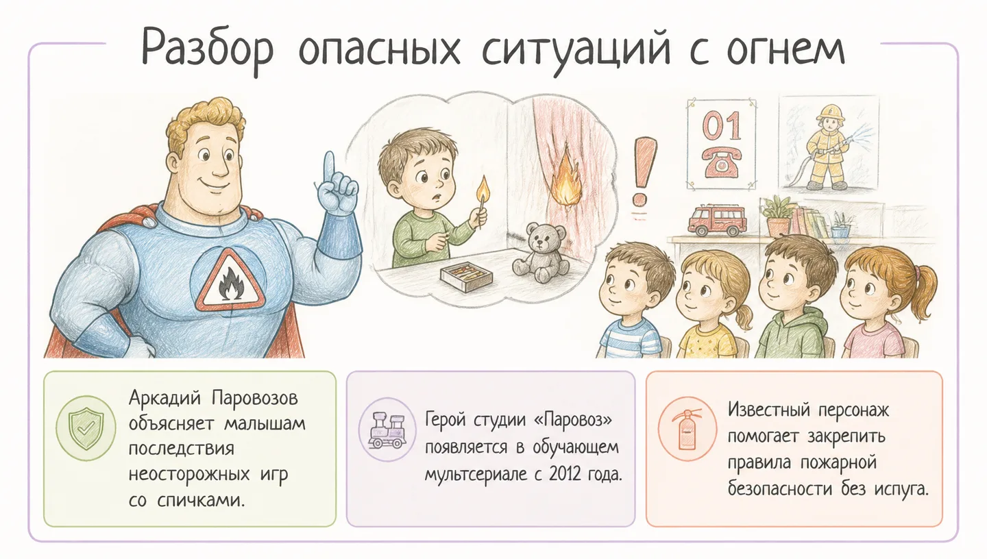 Разбор опасных ситуаций с огнем